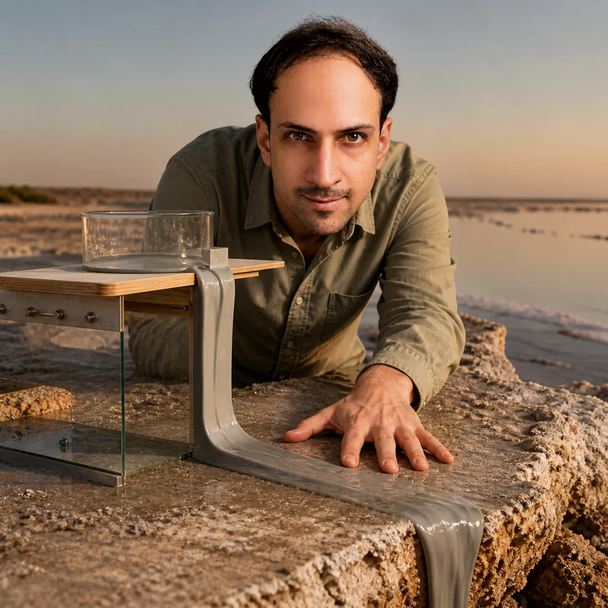 Creeping Putty on the Sabkha — AI Portrait Prompt