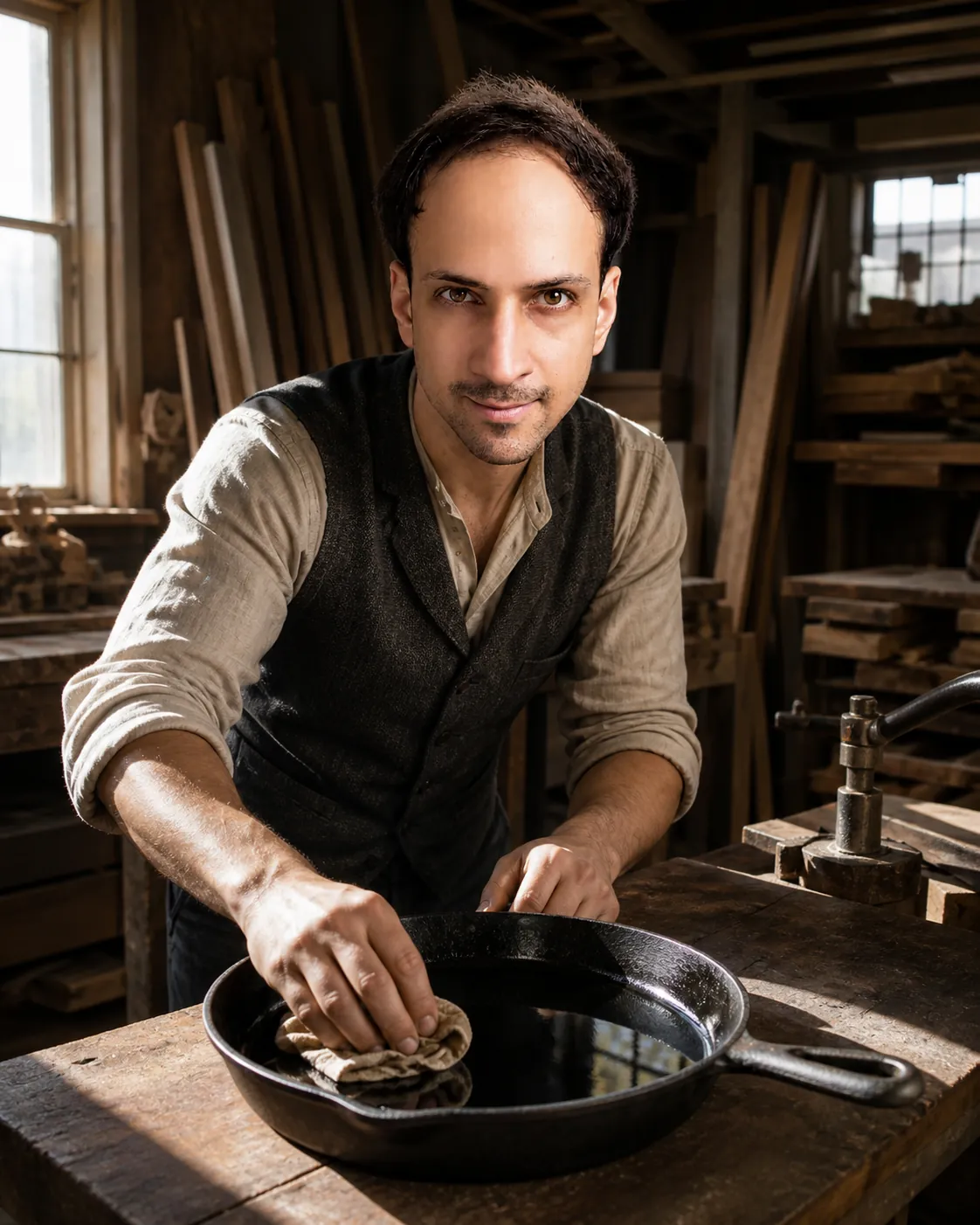 Second Century: Timber-Framed Joinery Loft — AI Portrait Prompt