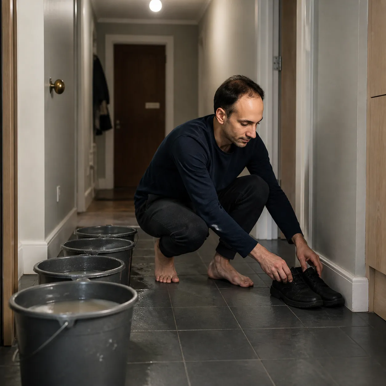 Hallway Shoes At Three — AI Portrait Prompt