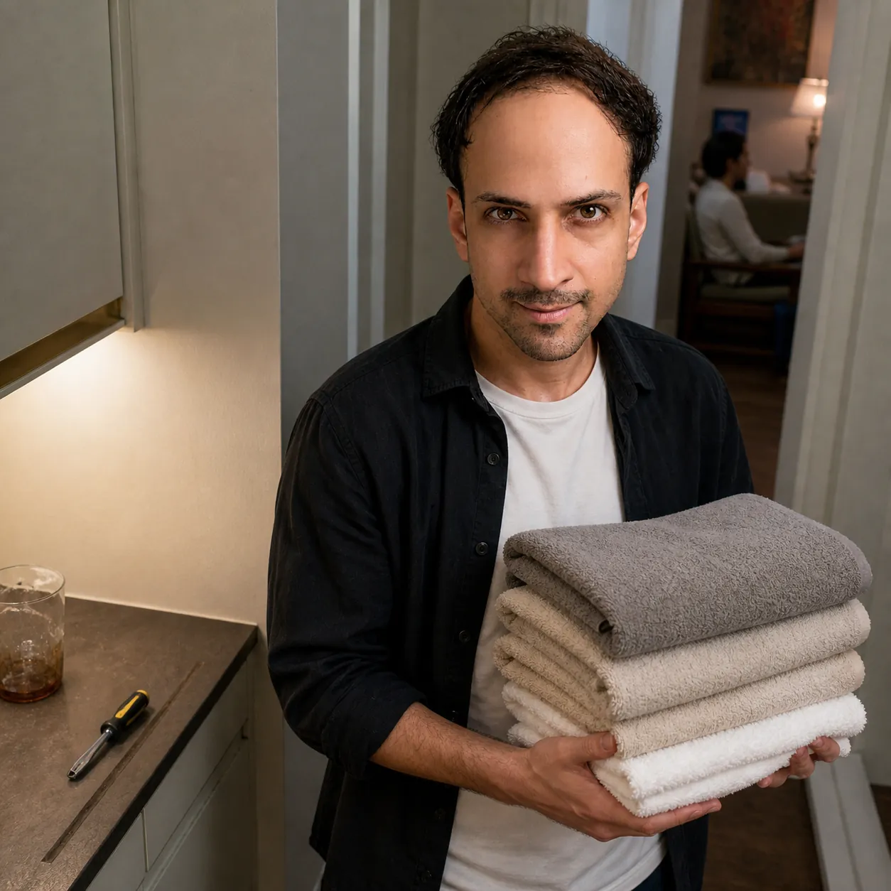 Towels and the Screwdriver Groove — AI Portrait Prompt