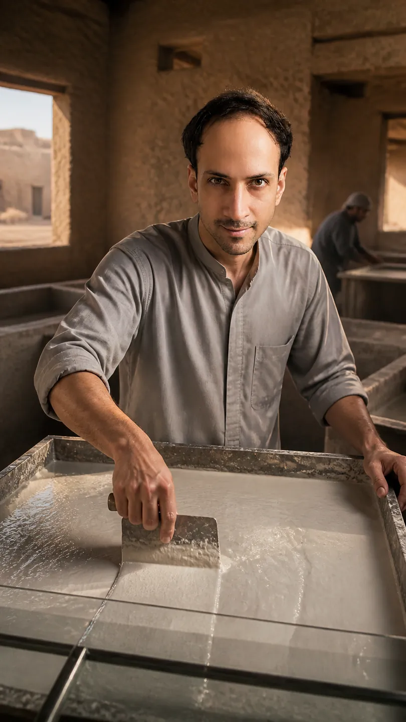 Plaster and Cornstarch in Diriyah — AI Portrait Prompt