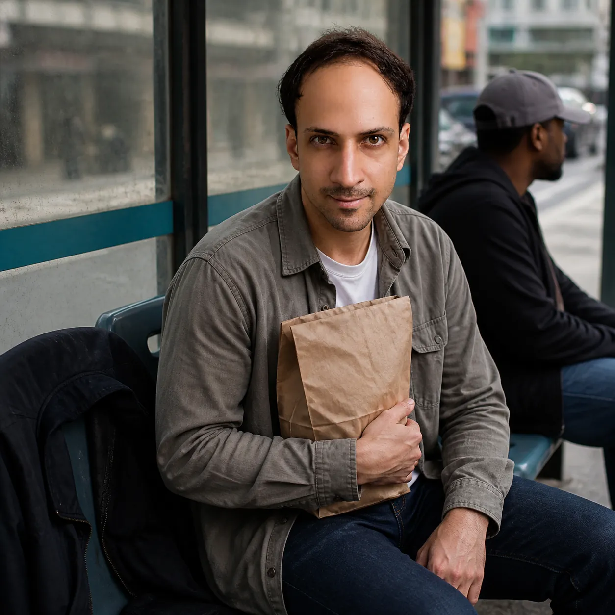 Waiting at the Bus Stop — AI Portrait Prompt