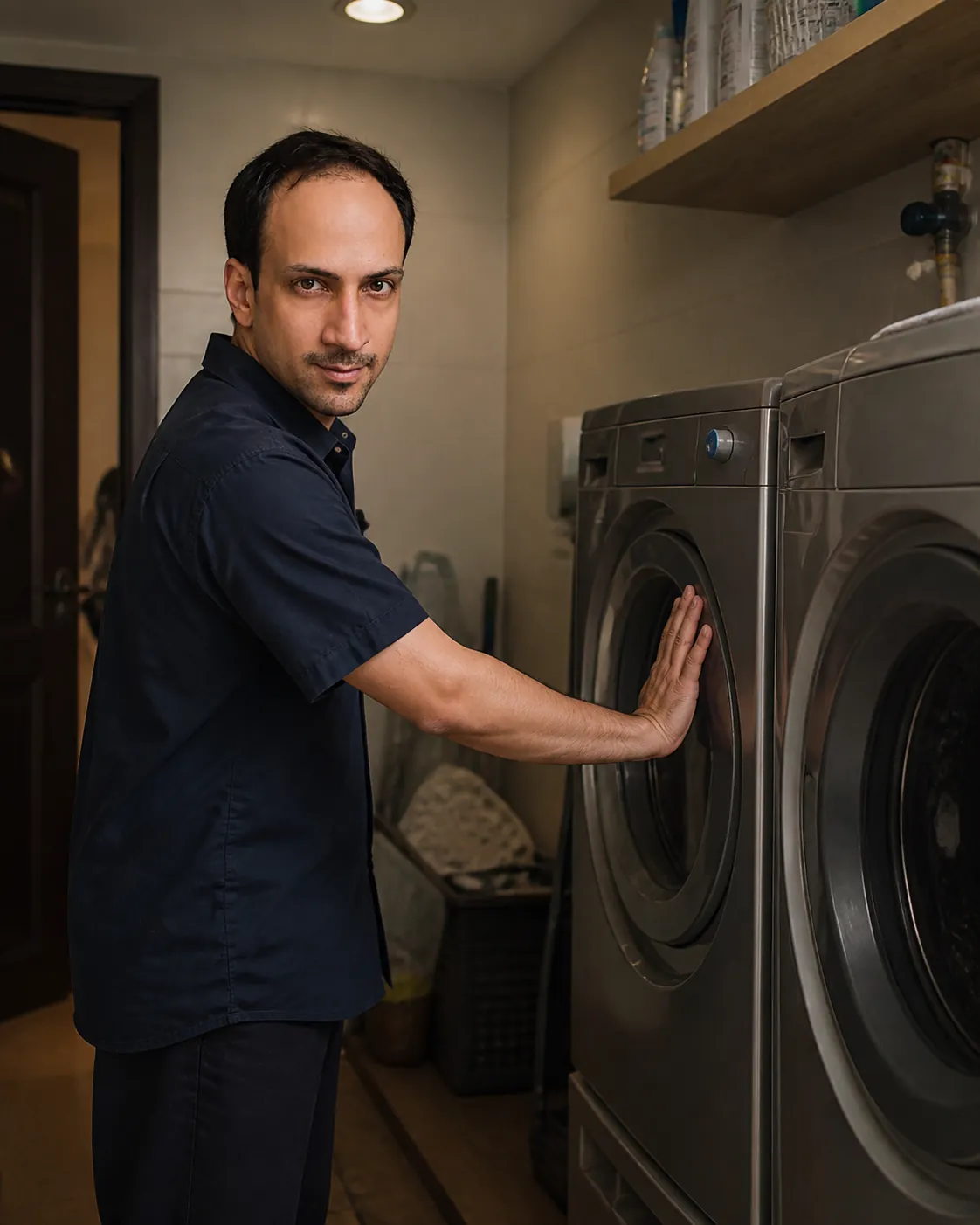 The Wrong Box in the Utility Room — AI Portrait Prompt