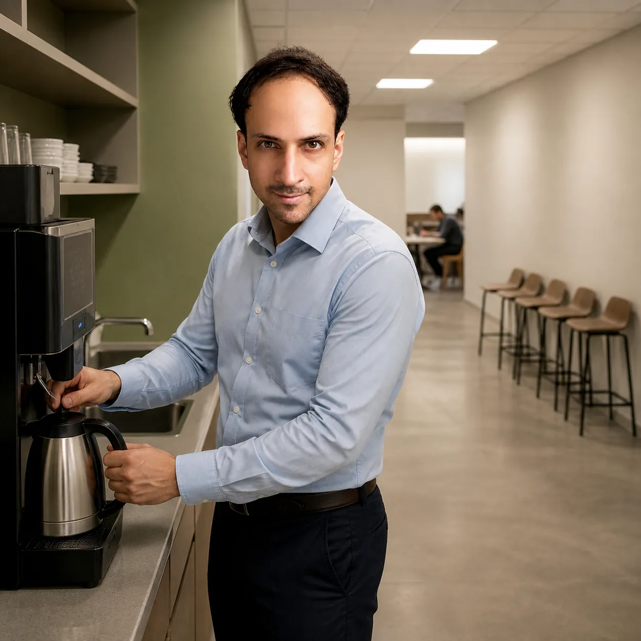 Filling the Kettle to the Line — AI Portrait Prompt