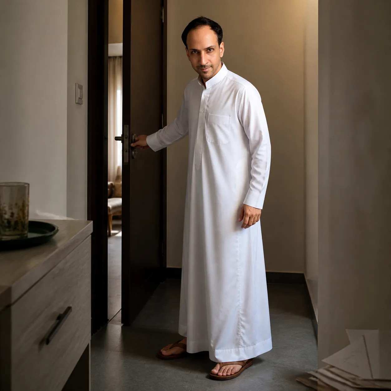 The Door Left Ajar — AI Portrait Prompt