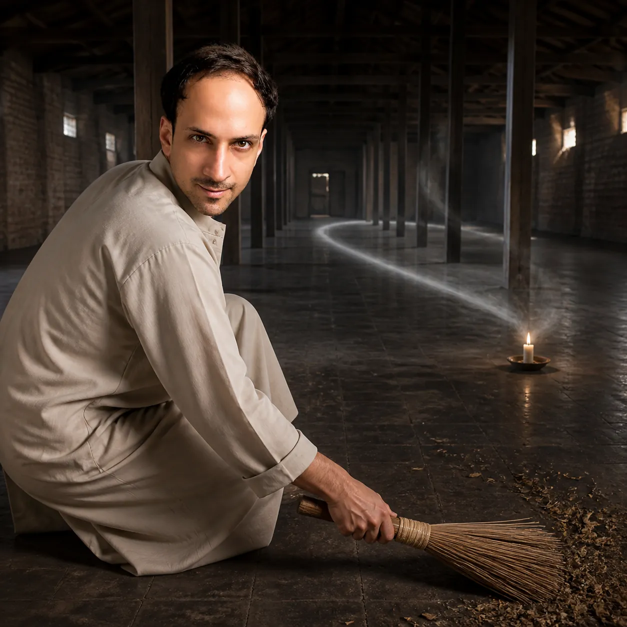 The Candle and the Invisible Ring — AI Portrait Prompt
