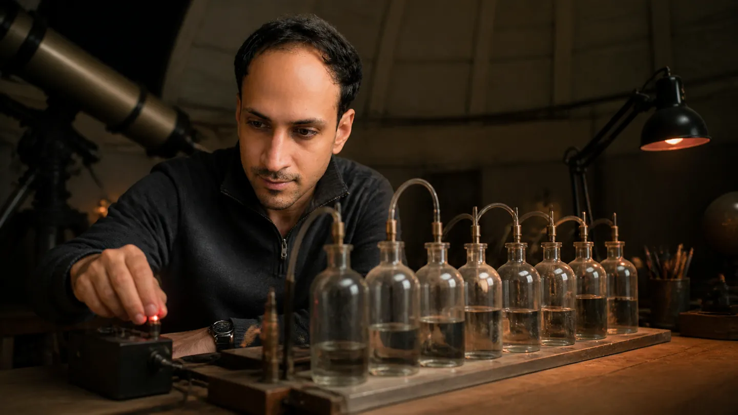 Spent Air: Small University Observatory — AI Portrait Prompt