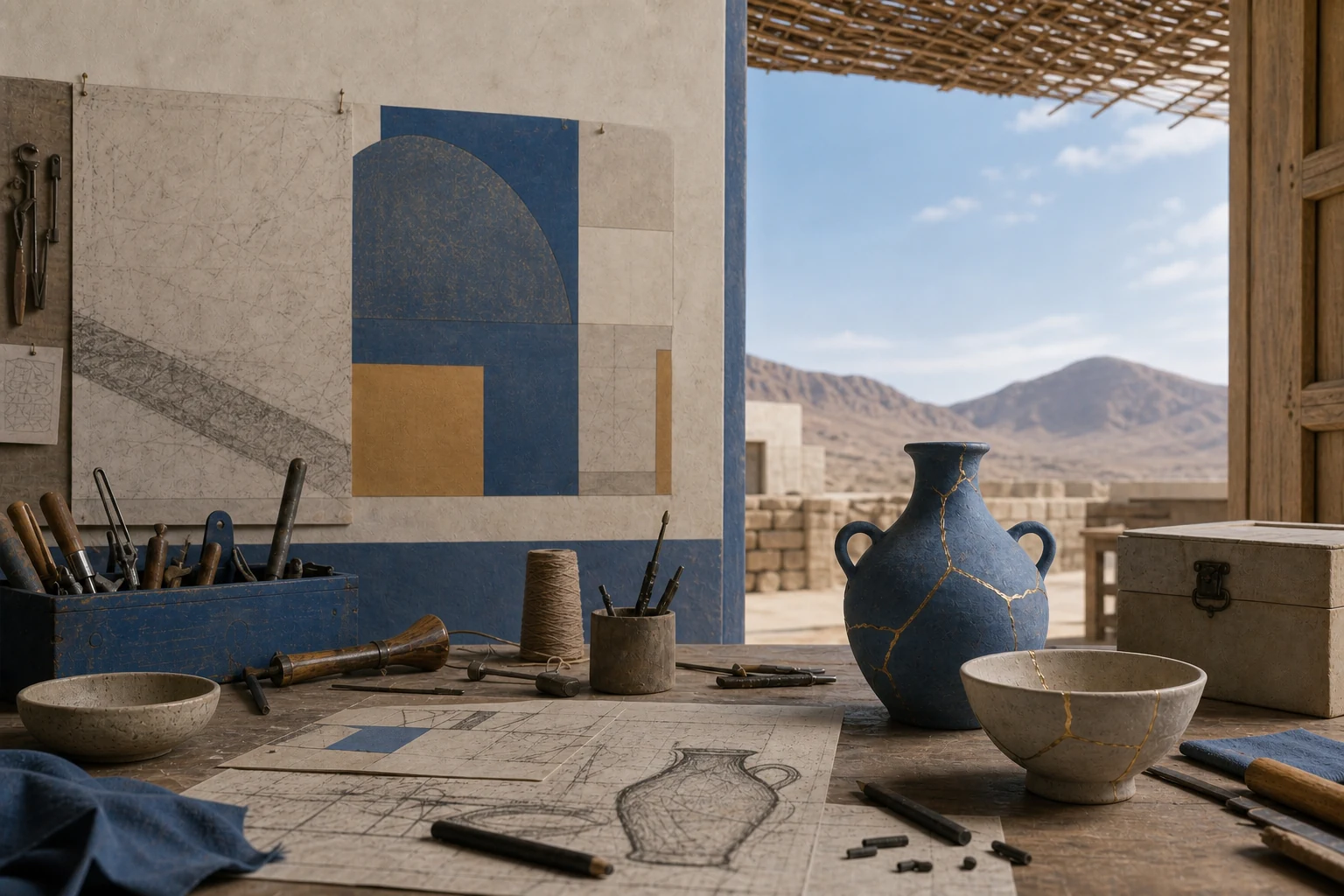 مزج أساليب بصرية بحسب الفكرة