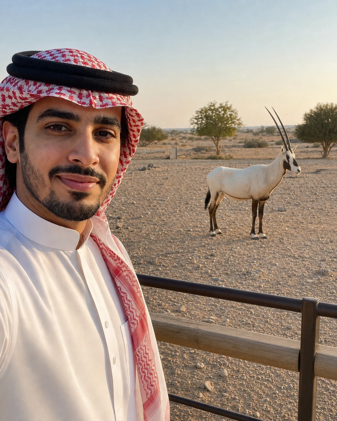 بورتريه سيلفي آمن مع الحياة الفطرية