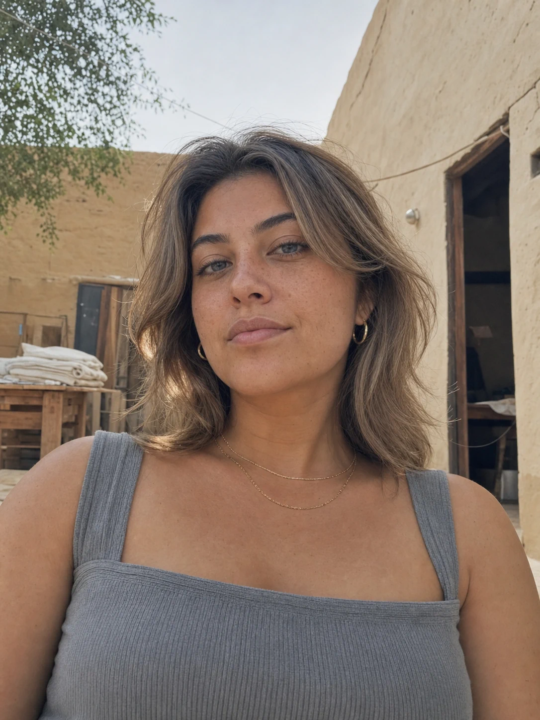 بورتريه هاتف محترم في فناء