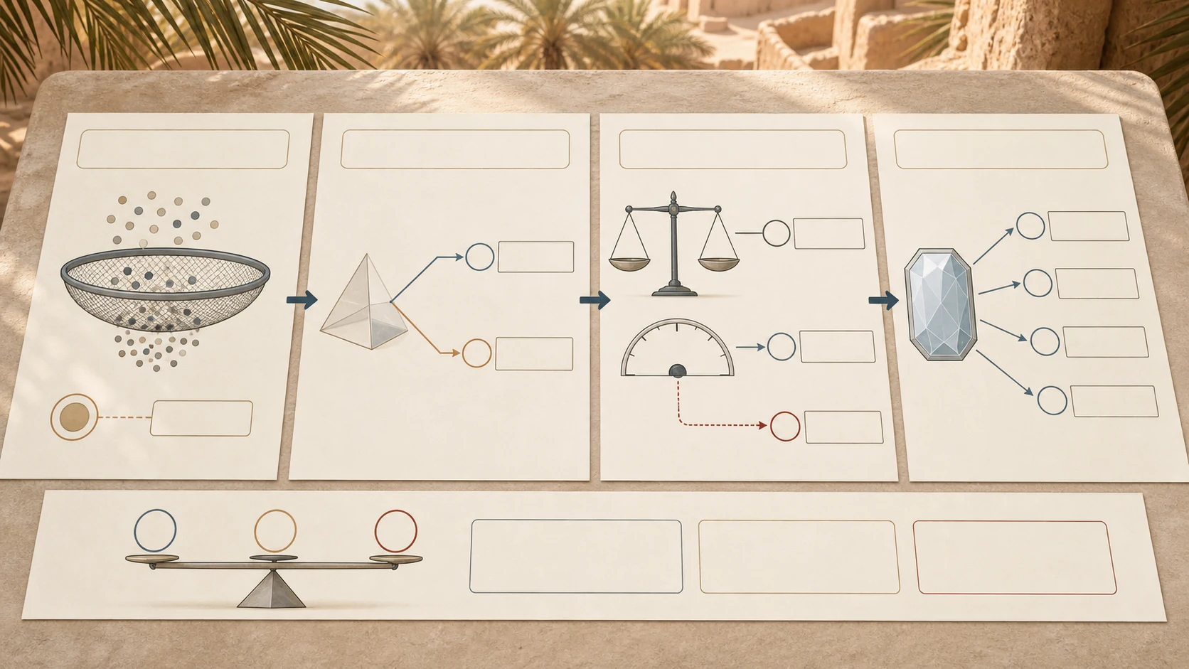 خريطة تقييم استخباراتي بأربع عدسات