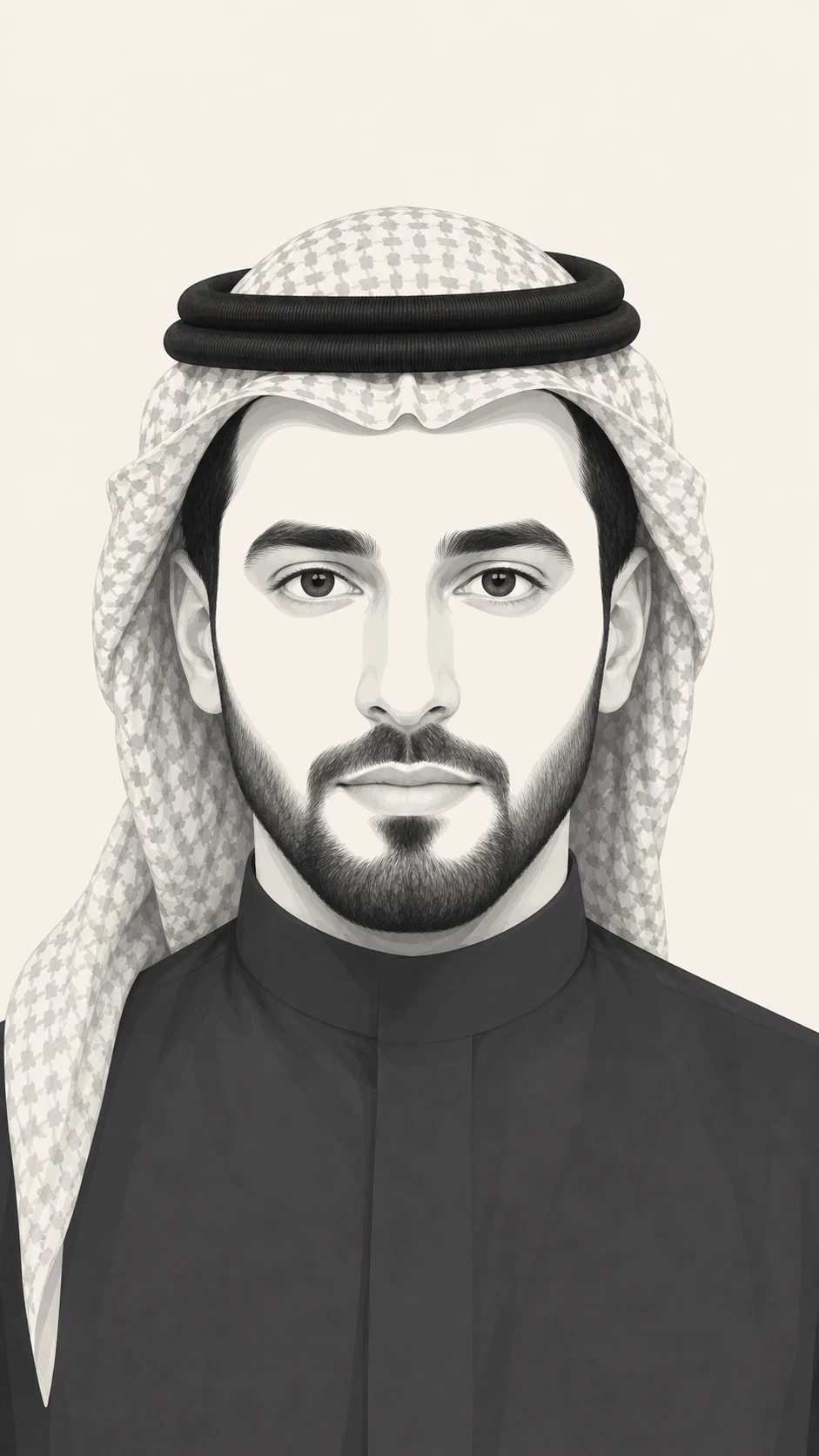 بورتريه لشخص خيالي بخط مصغر